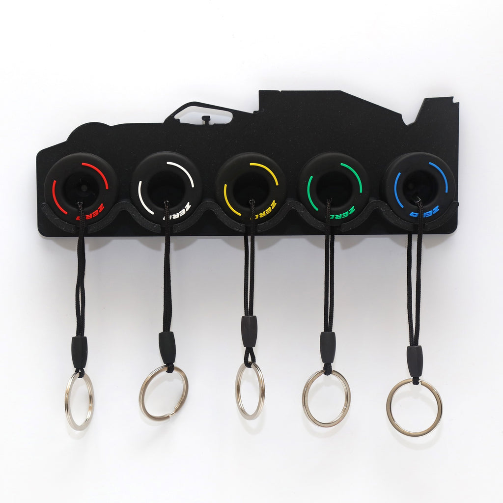 F1 Racing Tyre Set Key Hanger Holder Wall Mounted - MP3D