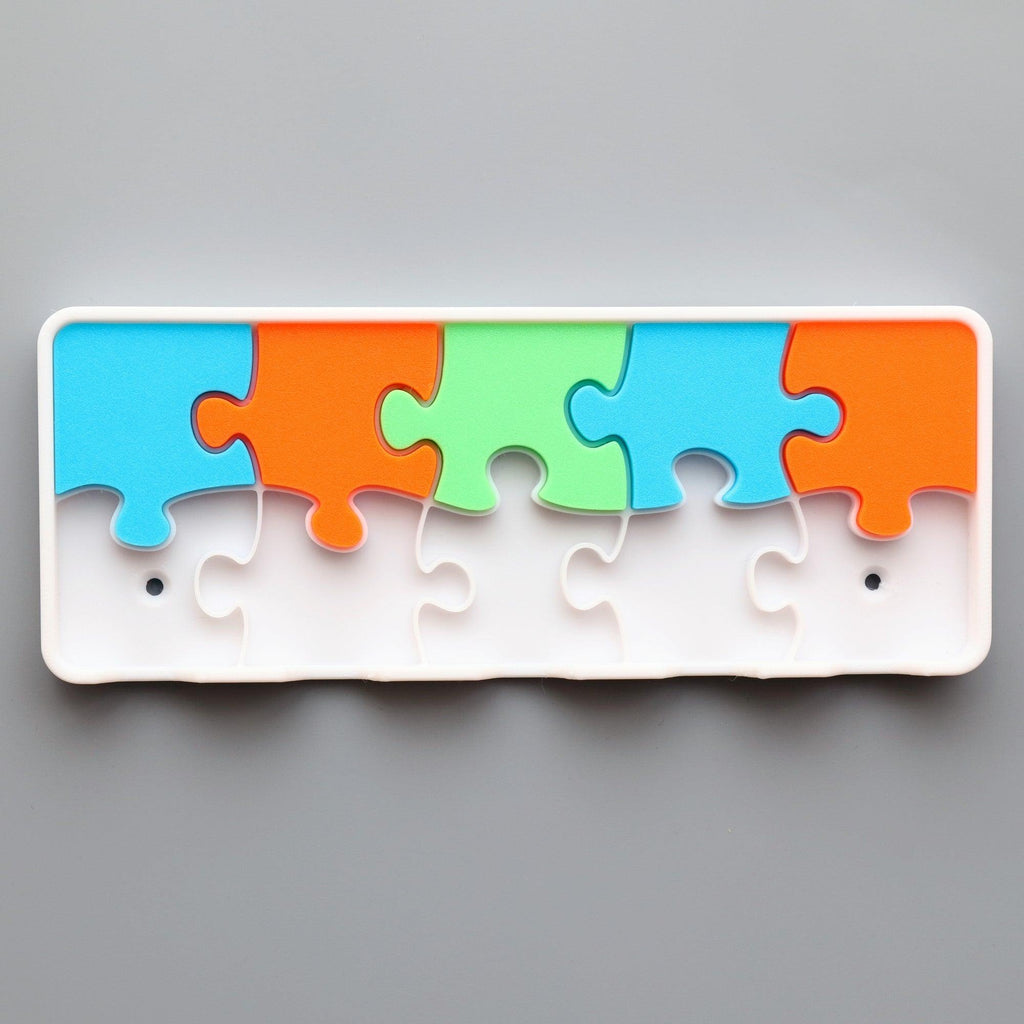 puzzle pieces wall mounted key hanger set