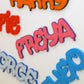 Personalised Graffiti Spray Paint Letter Name Plate Display - MP3D