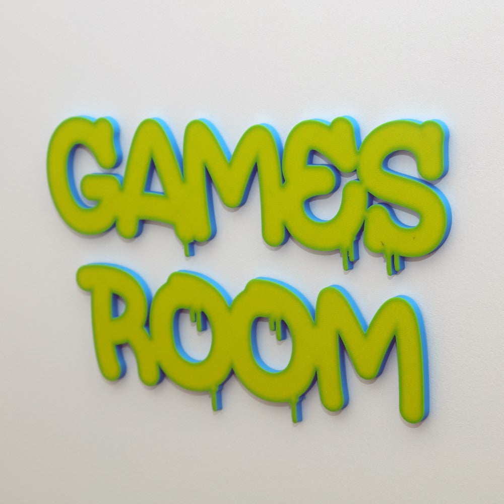 Personalised Graffiti Spray Paint Letter Name Plate Display - MP3D