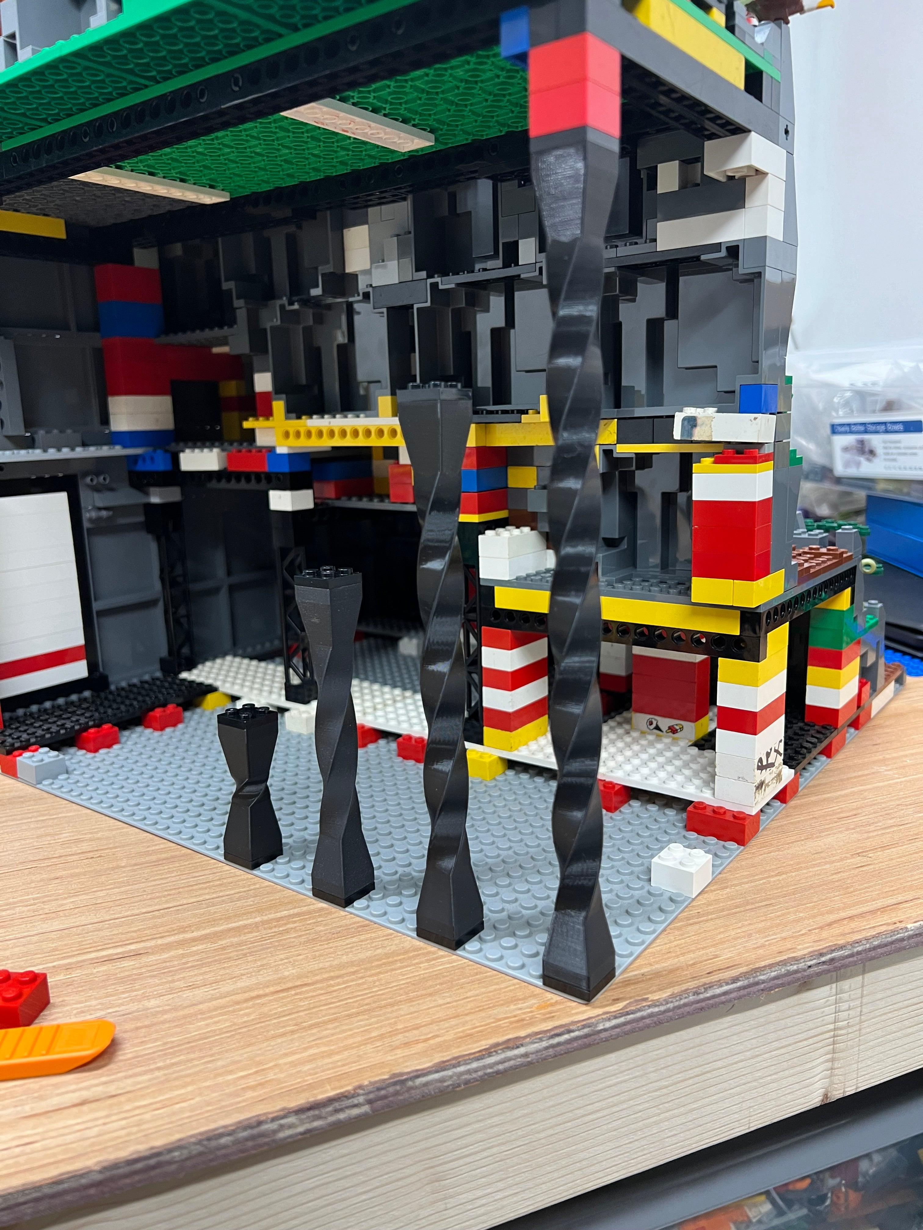 Lego Column Base LEGO® 2x2 Brick Tall Vertical Support Tower Pillar Columns Set – MP3D