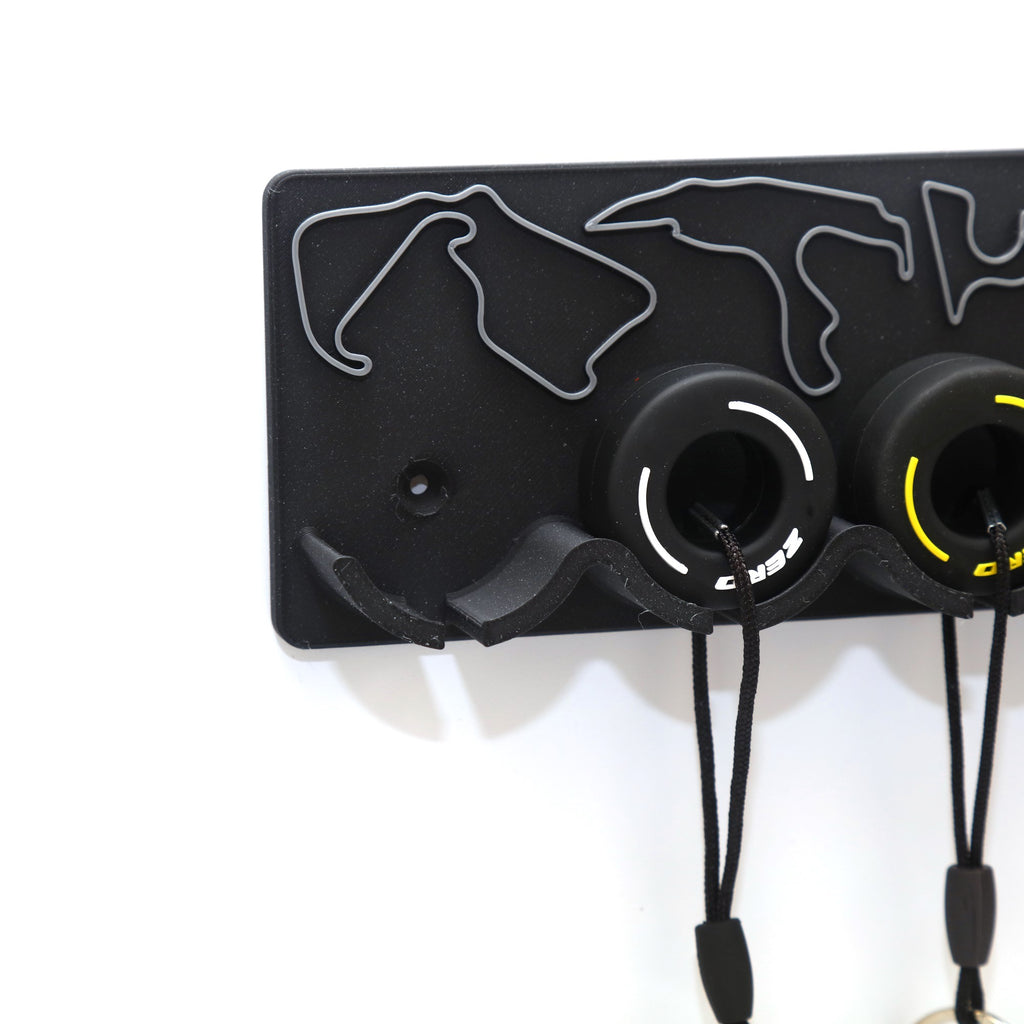 F1 Racing Tracks Tyre Set Key Hanger Holder Wall Mounted - MP3D