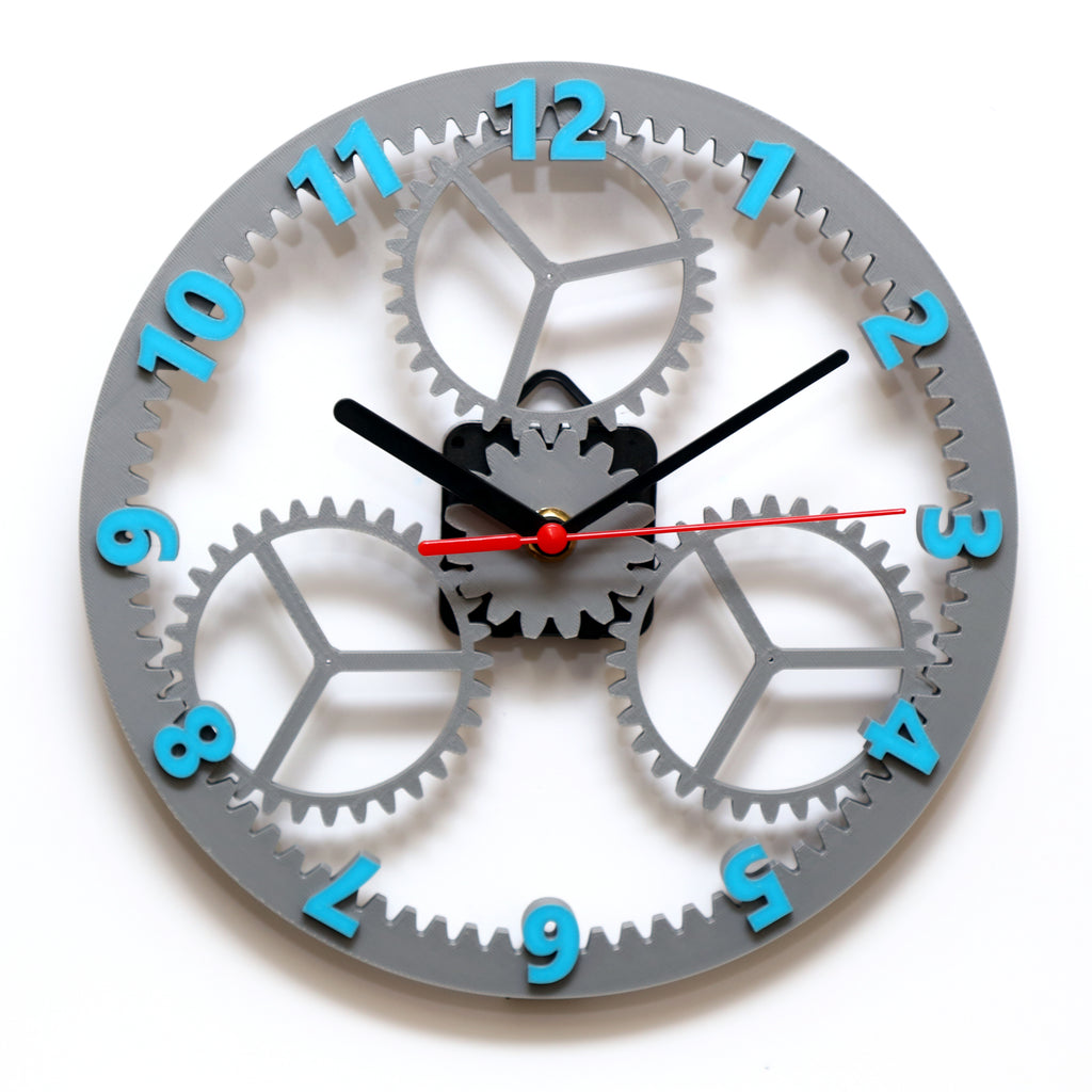 Gears & Cogs Wall Mounted Clock - Custom Colours!