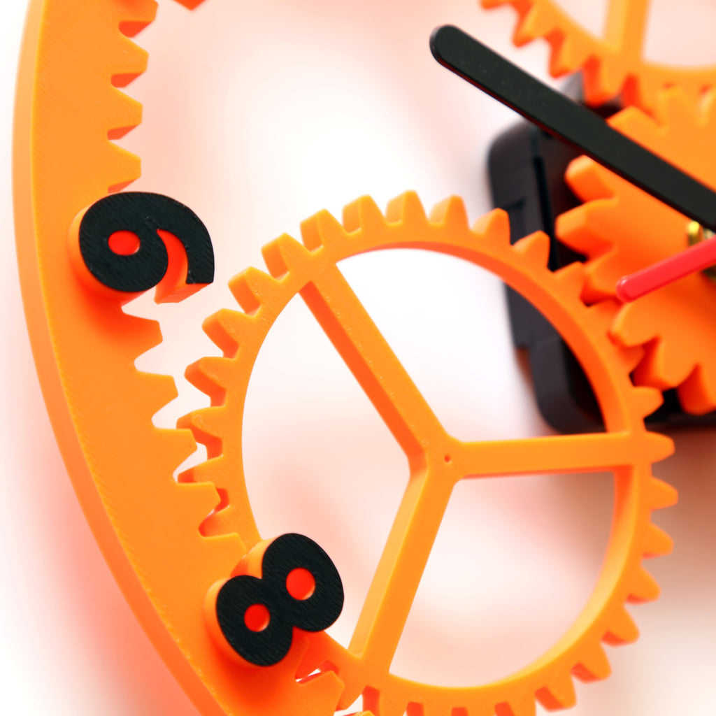 Gears & Cogs Wall Mounted Clock - Custom Colours!