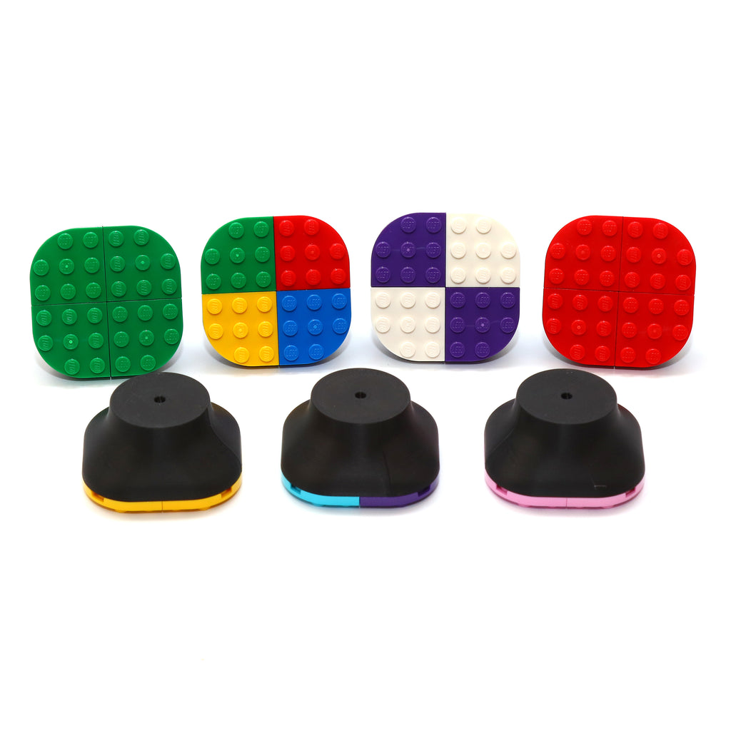 Large Rounded Plate Childrens Bedroom Decor Cupboard LEGO® Drawer Knobs