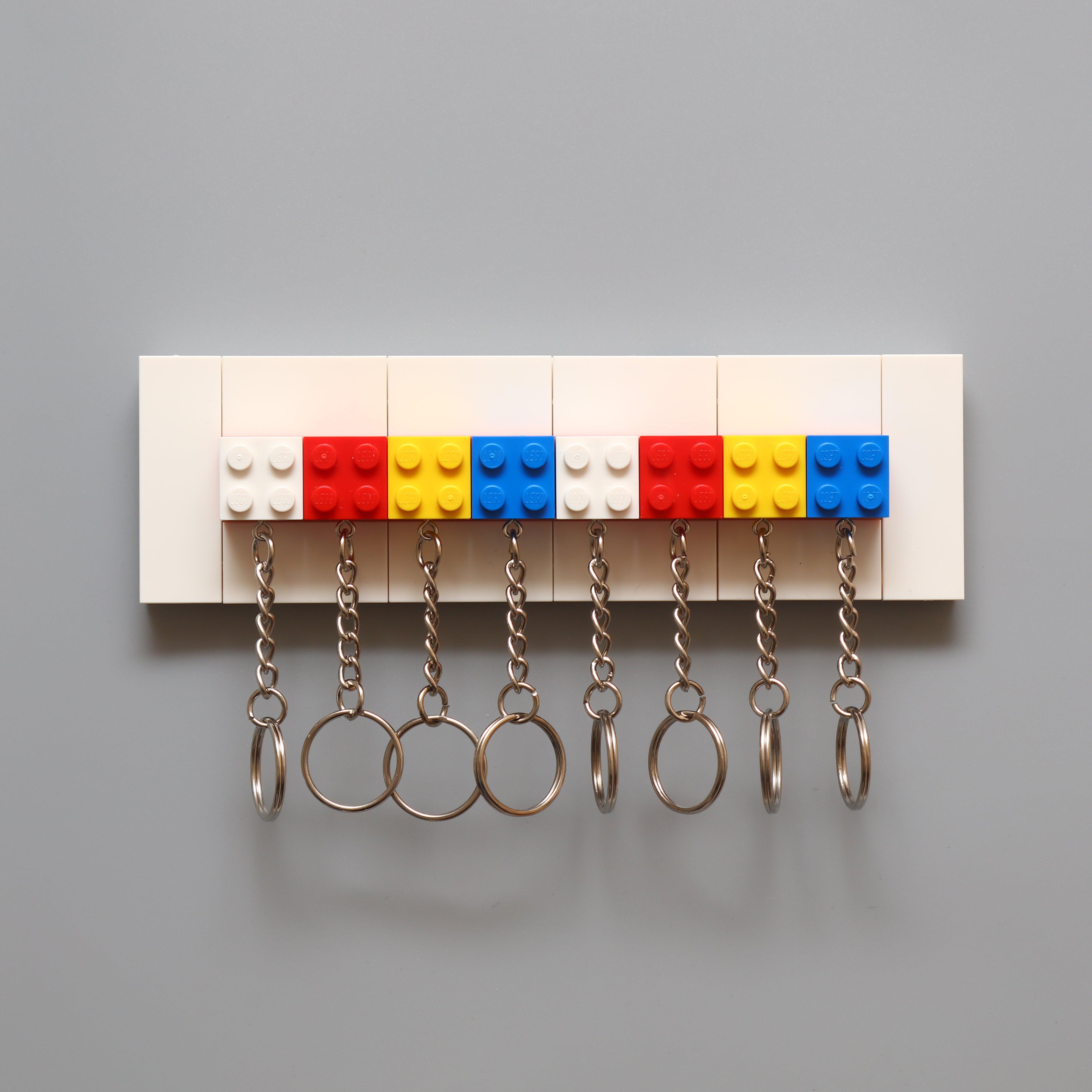 Lego Block Key Chain Lego Wall Mountable Key Chain/Key Ring Holder | Lego Brick Design | MP3D