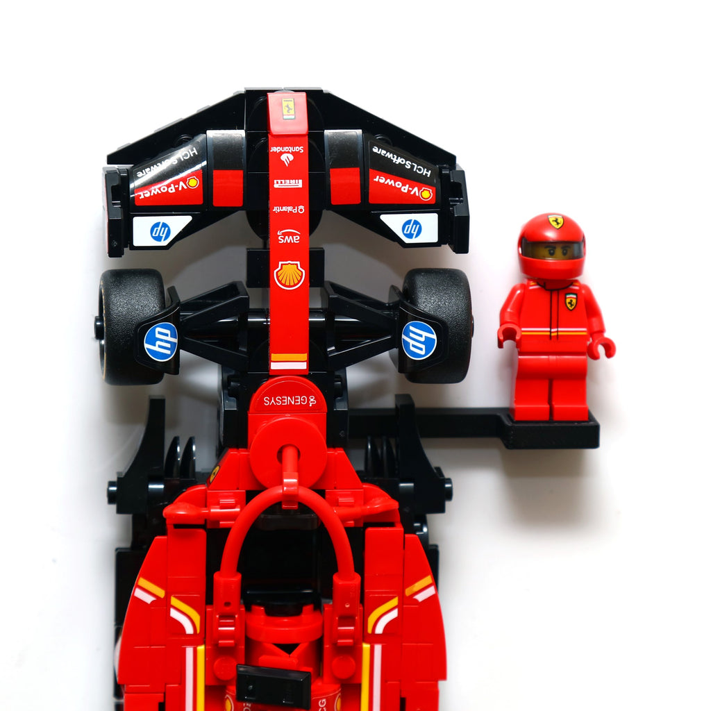 lego f1 speed champions minifig wall mount