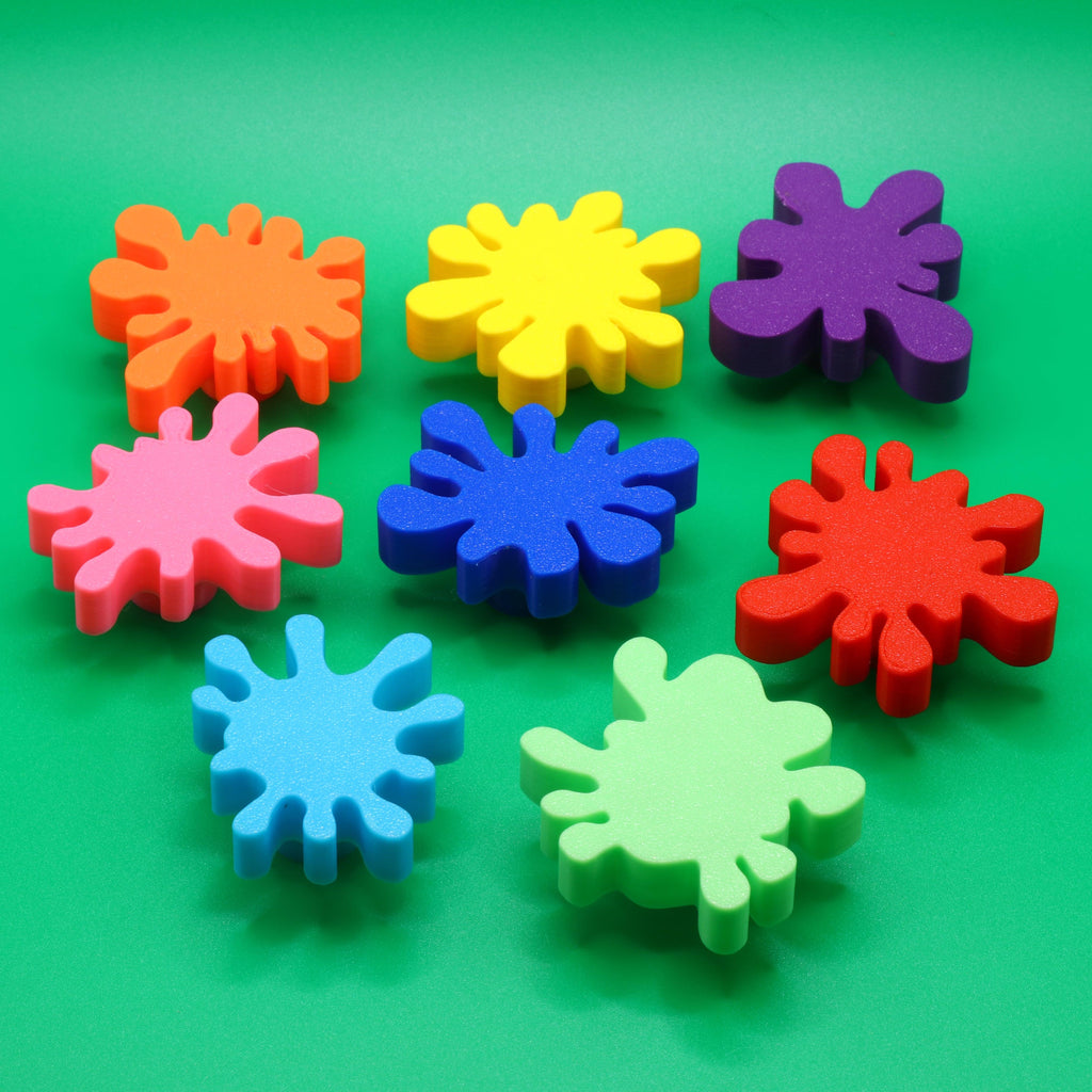 Paint Splat Splodge Drawer Knobs - MP3D