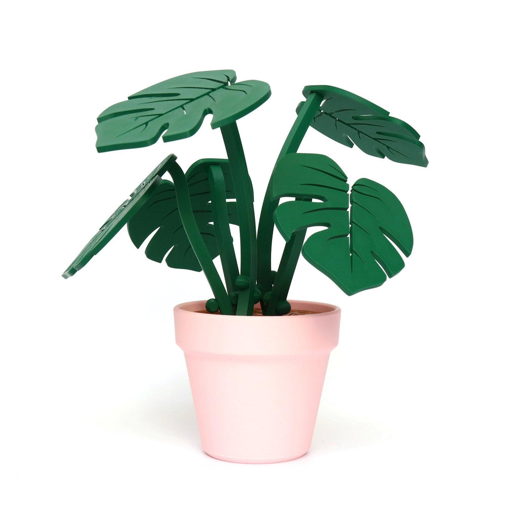 Leaves & Plant Pot Coaster Set - MP3D