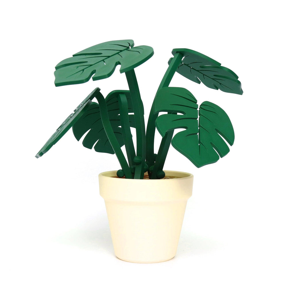 Leaves & Plant Pot Coaster Set - MP3D